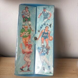 VINTAGE TOPPS 1970's All-Star Sports Card LOCKER STYLE Storage Case